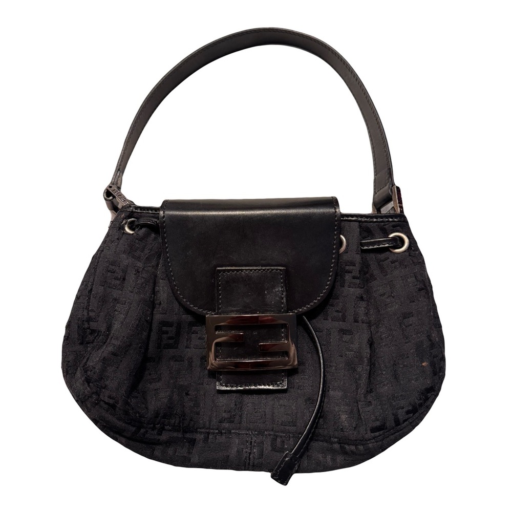 Fendi Black Baguette Shoulder Bag